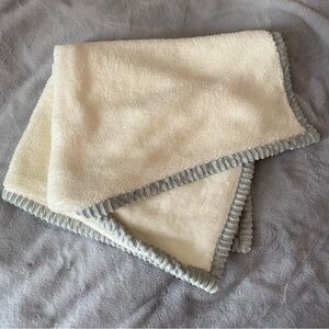 Chick Pea baby plush blanket ribbed edges